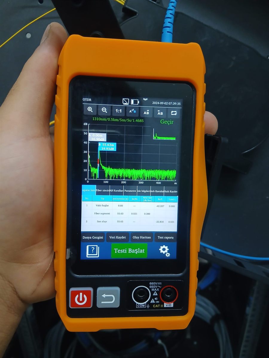 Antalya fiber sonlandırma OTDR ölçüm raporu örneği Biga Bilişim kurumsal hizmet görseli Antalya fiber sonlandırma OTDR ölçüm raporu örneği Biga Bilişim kurumsal hizmet görseli