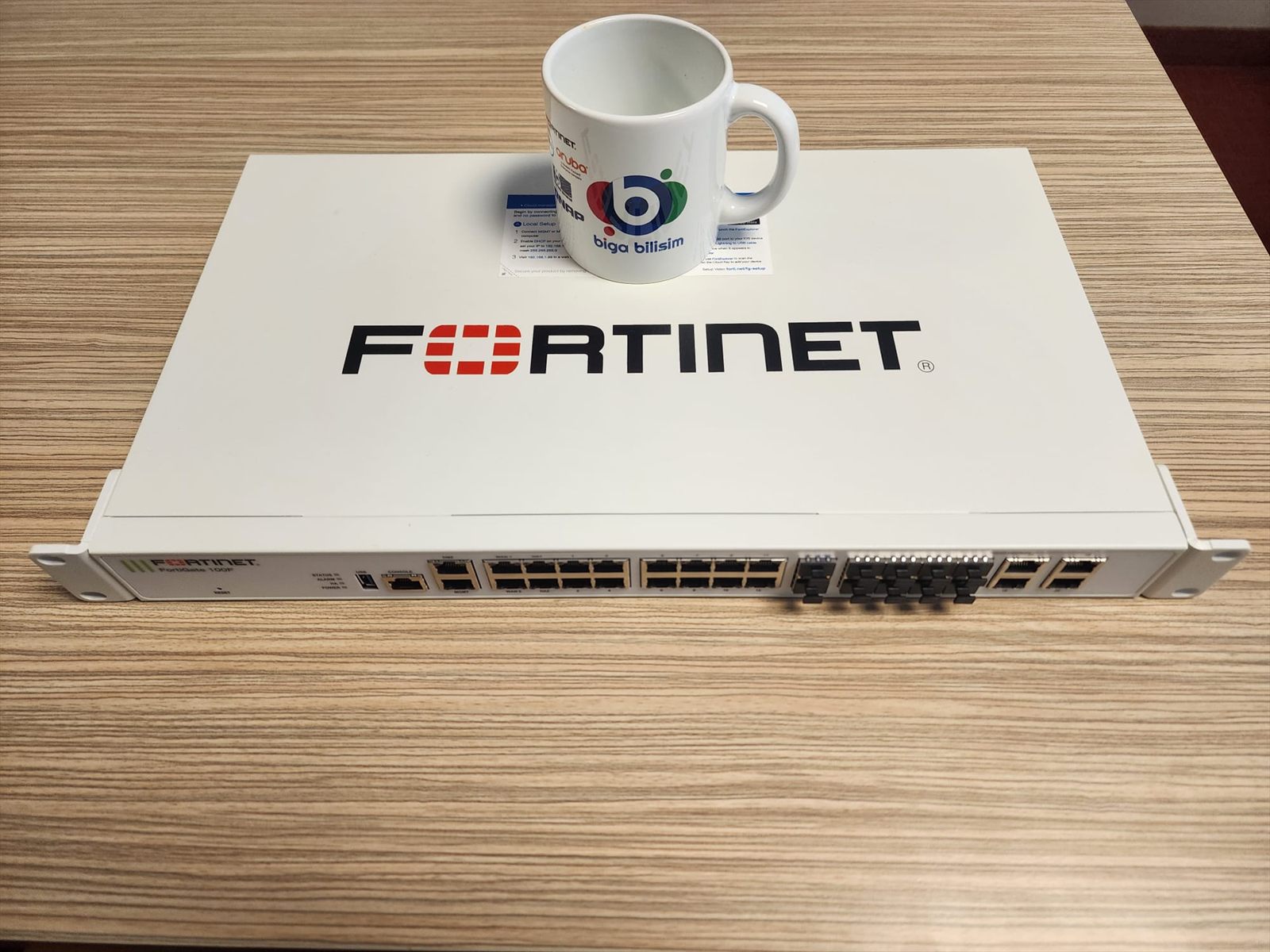 Antalya Biga Bilişim havayolu firması Fortinet Basic NOC 10G cihaz hazırlığı Fortinet FortiGate kurumsal hizmet görseli