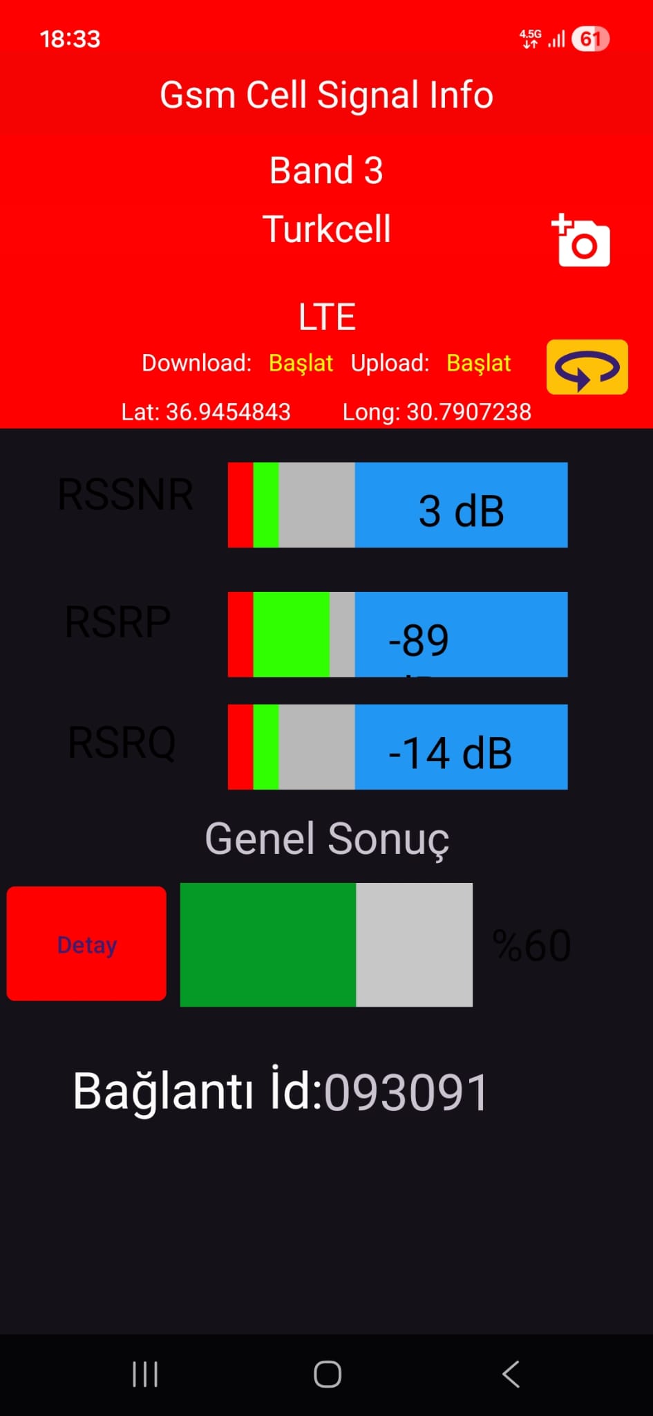 Antalya Karaaslan Tarım üretim alanı montaj sonrası GSM sinyal ölçümü Biga Bilişim kurumsal hizmet görseli Antalya Karaaslan Tarım üretim alanı montaj sonrası GSM sinyal ölçümü Biga Bilişim kurumsal hizmet görseli