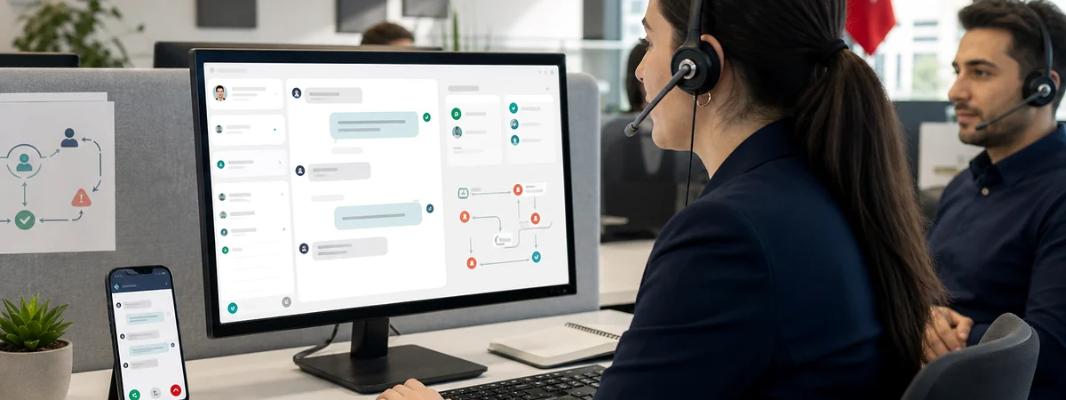 Müşteri talebini sohbet ekranında karşılayan, bilgileri yapılandıran ve gerektiğinde insan temsilciye devreden kurumsal chatbot operasyonu