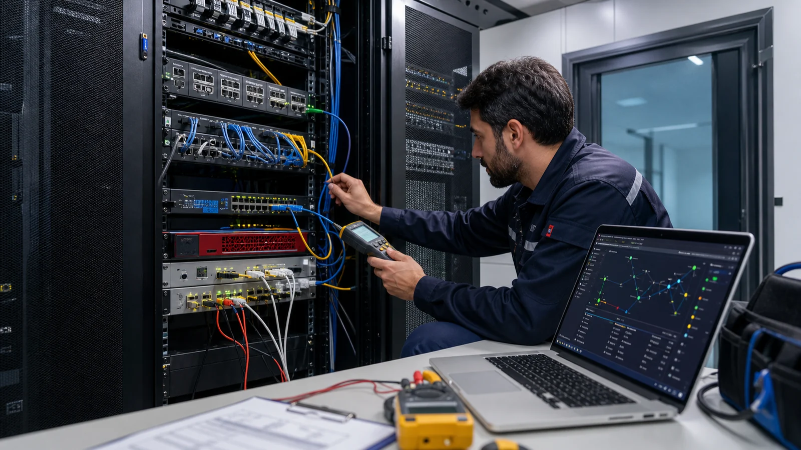 Antalya Network Kesinti Acil Destek switch, VLAN ve kabin topolojisi Biga Bilişim görseli Antalya Network Kesinti Acil Destek switch, VLAN ve kabin topolojisi Biga Bilişim görseli