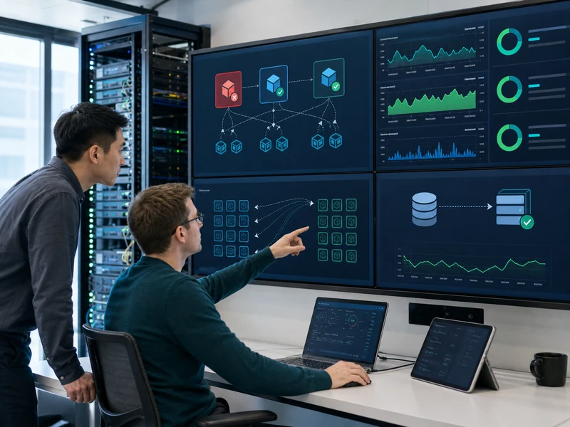 Engineering team validating Kubernetes workload rescheduling, observability and backup recovery